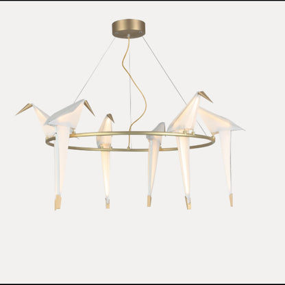 QZ8113 Perch Bird Chandelier