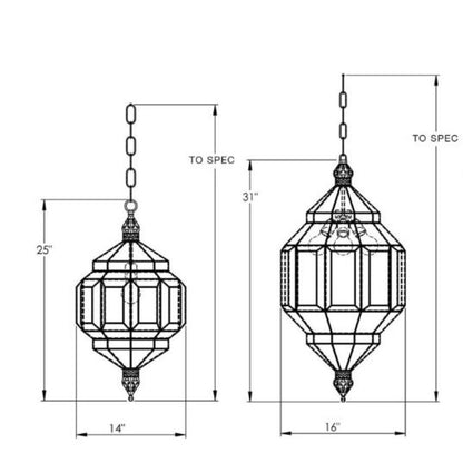 QZ9109 Granada Lanterns Alhambra Ii