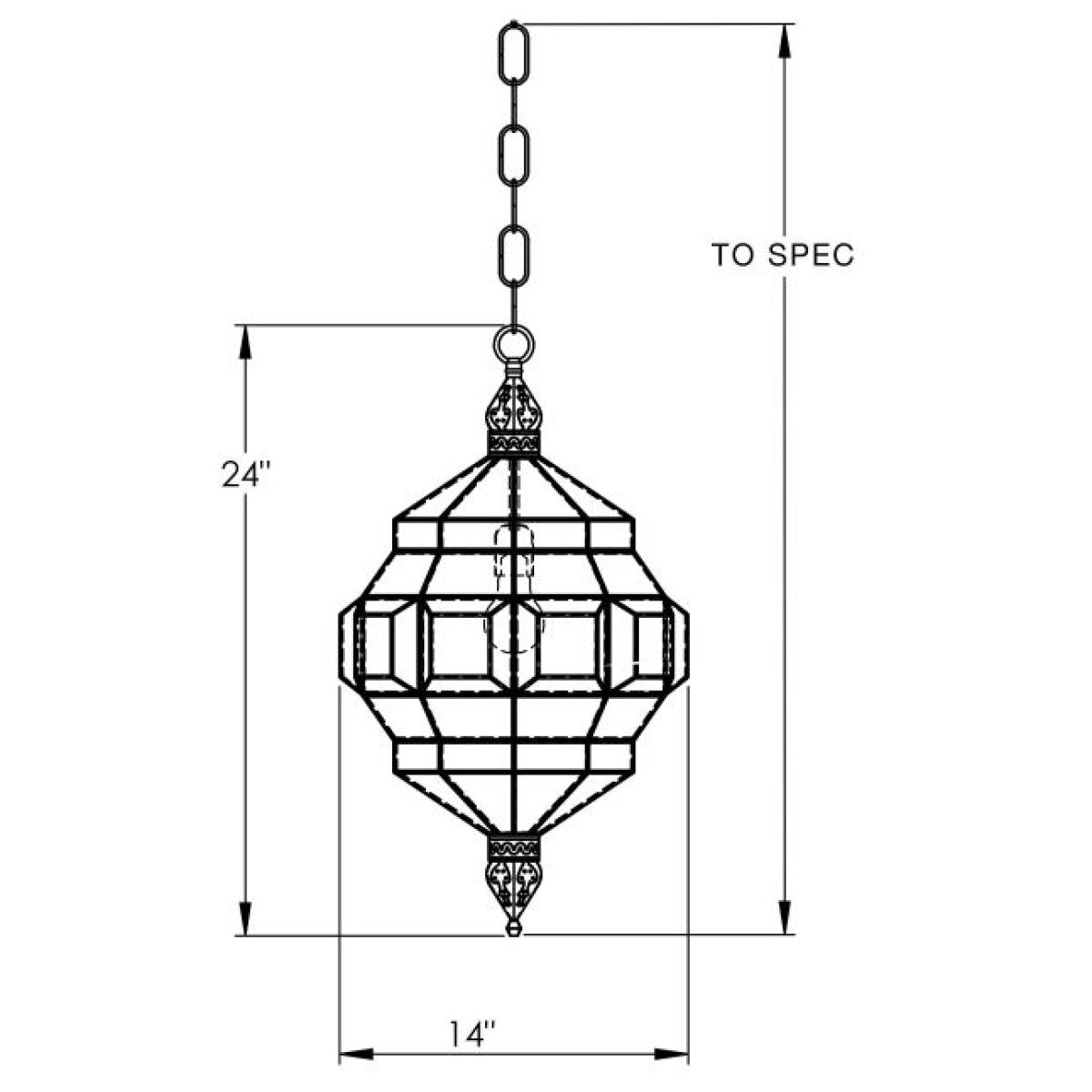 QZ9109 Granada Lanterns Alhambra Ii
