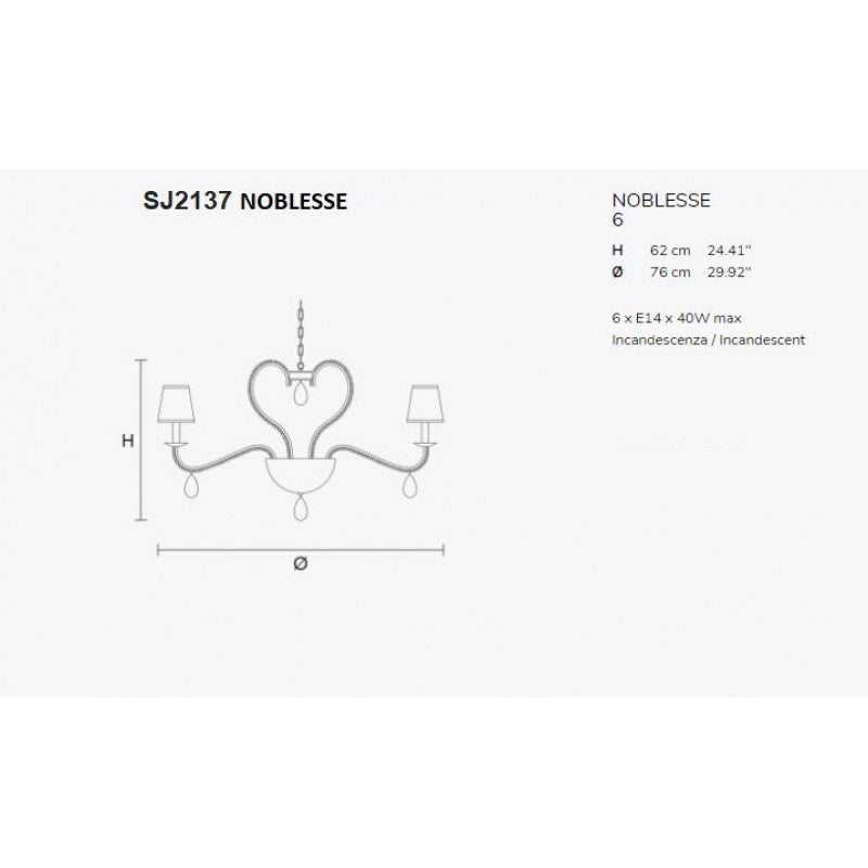 SJ2137 NOBLESSE CHANDELIER