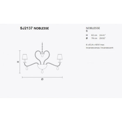 SJ2137 NOBLESSE CHANDELIER