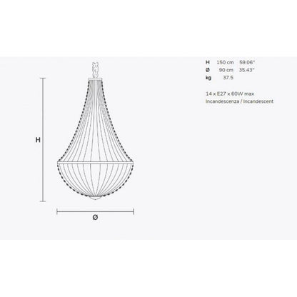 SJ2145 TSAR CHANDELIER
