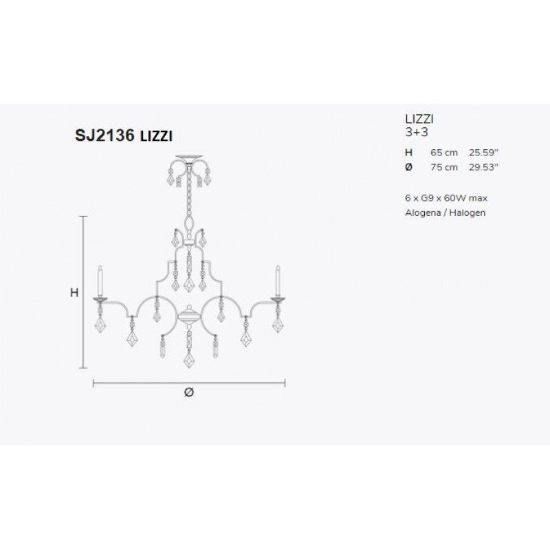 SJ2136 LIZZI CHANDELIER