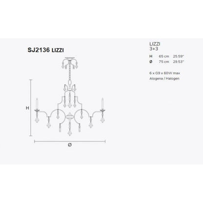 SJ2136 LIZZI CHANDELIER