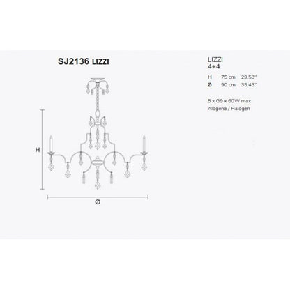 SJ2136 LIZZI CHANDELIER