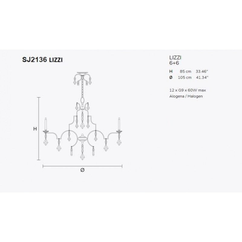 SJ2136 LIZZI CHANDELIER