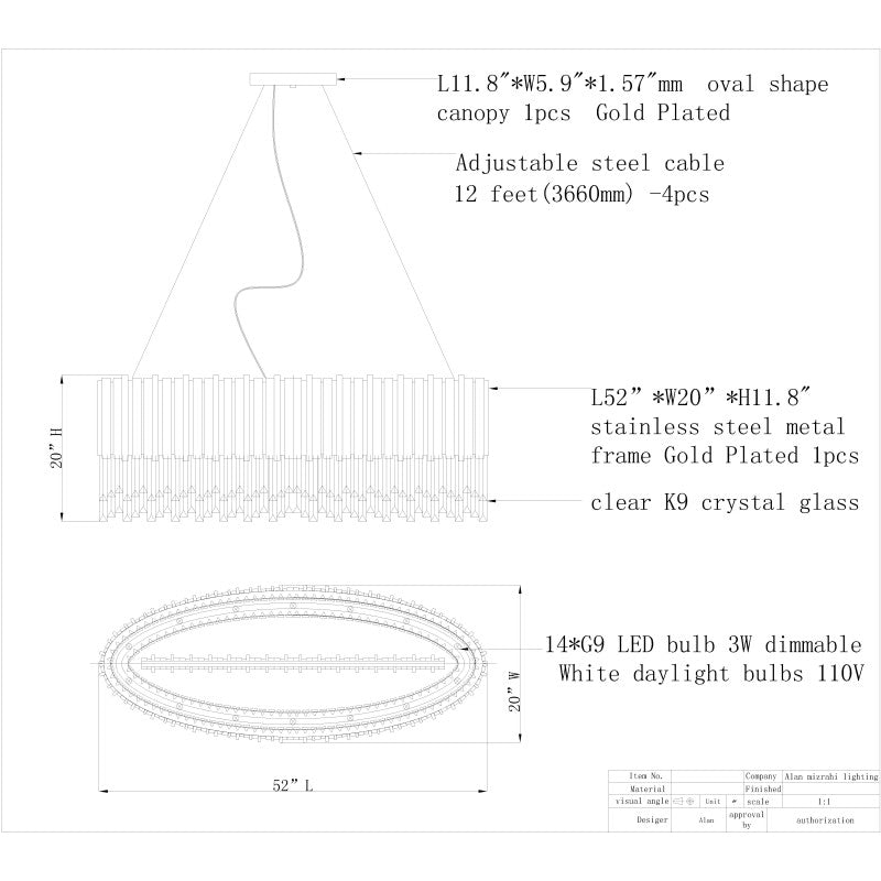 VK4030 EMPIRE OVAL