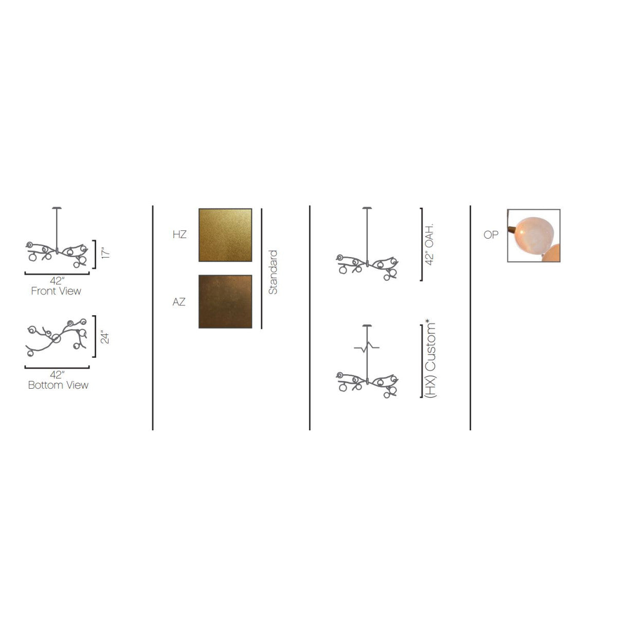 WM2128 Lucia Chandelier