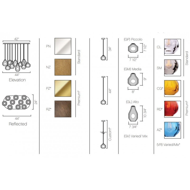 WM2130 DUCELLO CHANDELIER