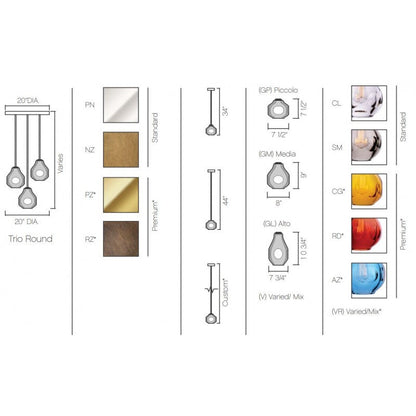 WM2130 DUCELLO CHANDELIER