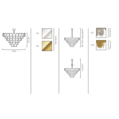 WM2131 PORTIA CHANDELIER