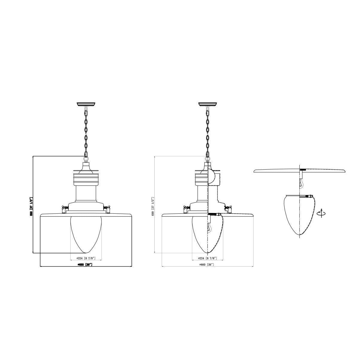 WM536 Station Light Pendant